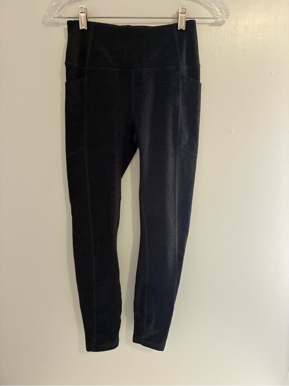 Victoria Secret Dark Marble Gray With Pockets Leggings SZ XS